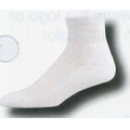 White Heel & Toe Anklet Sock w/ Mesh Upper & Arch Support (7-11 Medium)